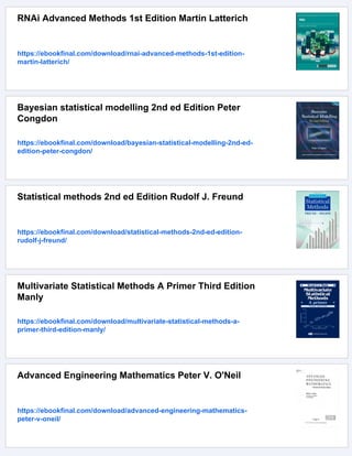 Understanding Advanced Statistical Methods 1st Edition Peter Westfall | PDF
