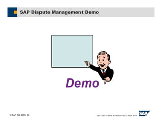 SAP AG 2005, 59
SAP Dispute Management Demo
 