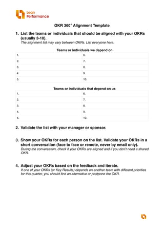 360 alignment template_en | PDF