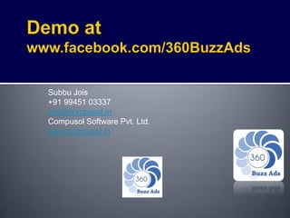 Subbu Jois
+91 99451 03337
jois@compusol.in
Compusol Software Pvt. Ltd.
www.compusol.in
 