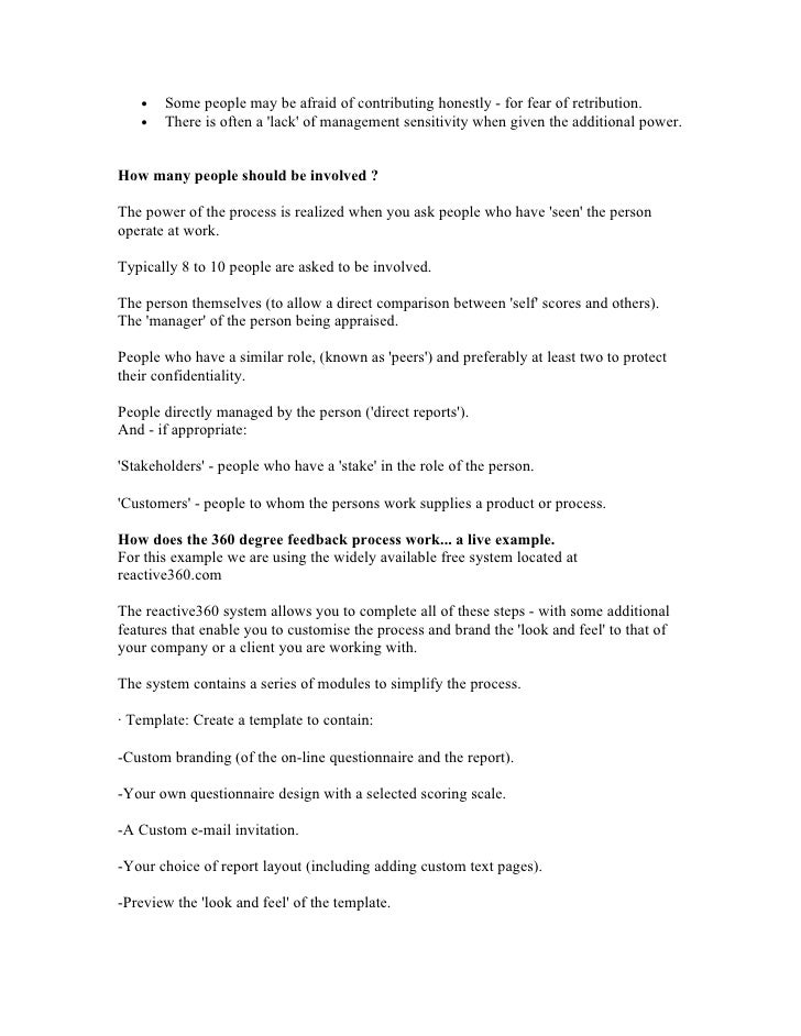 360 Degree Performance Appraisal System
