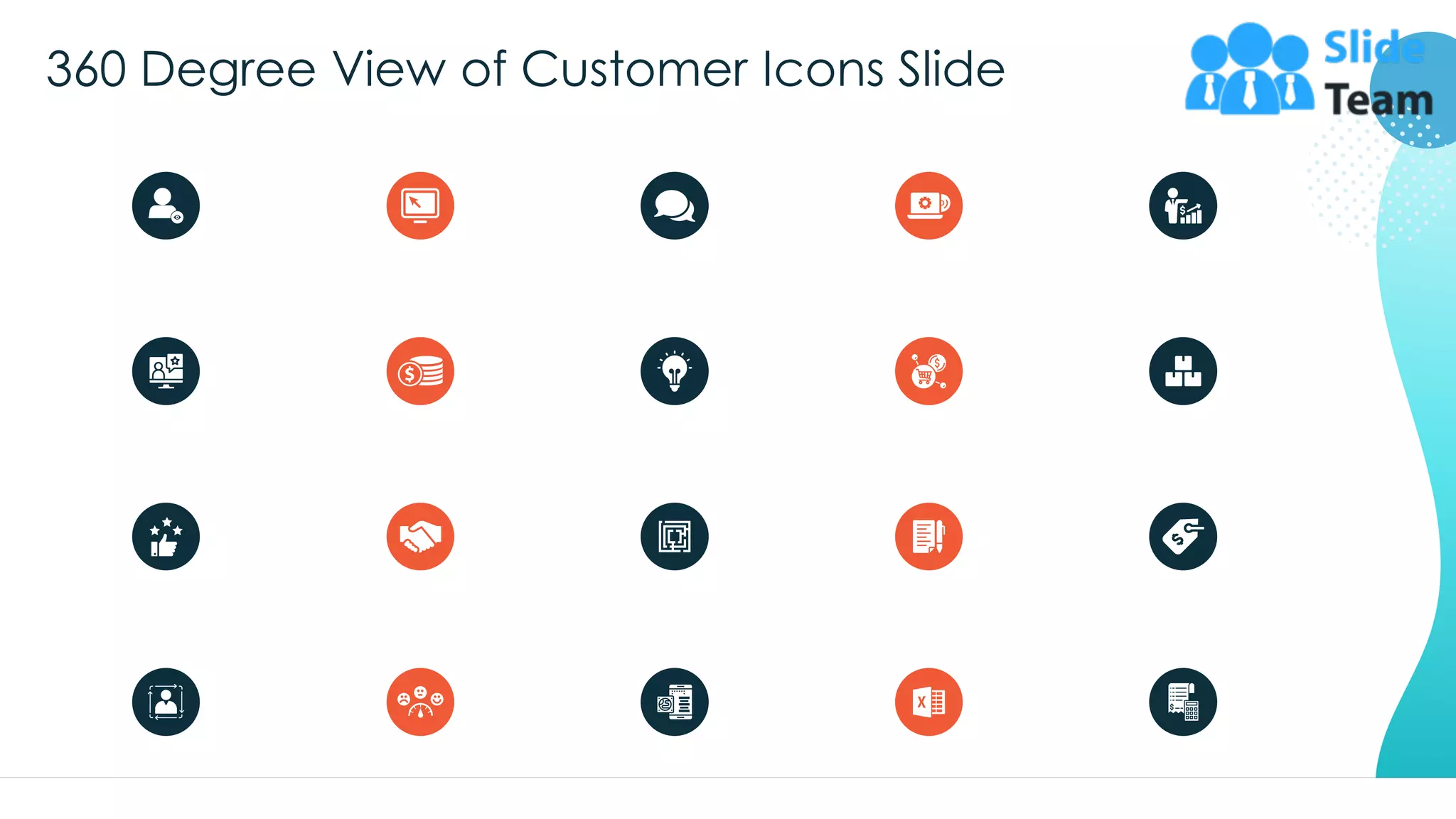 360 Degree View of Customer Icons Slide
55
 