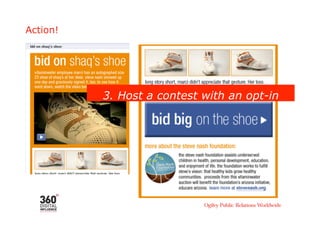 Action!




          3. Host a contest with an opt-in
 