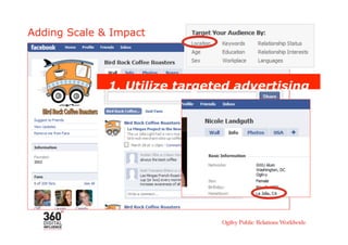 Adding Scale & Impact




              1. Utilize targeted advertising
 
