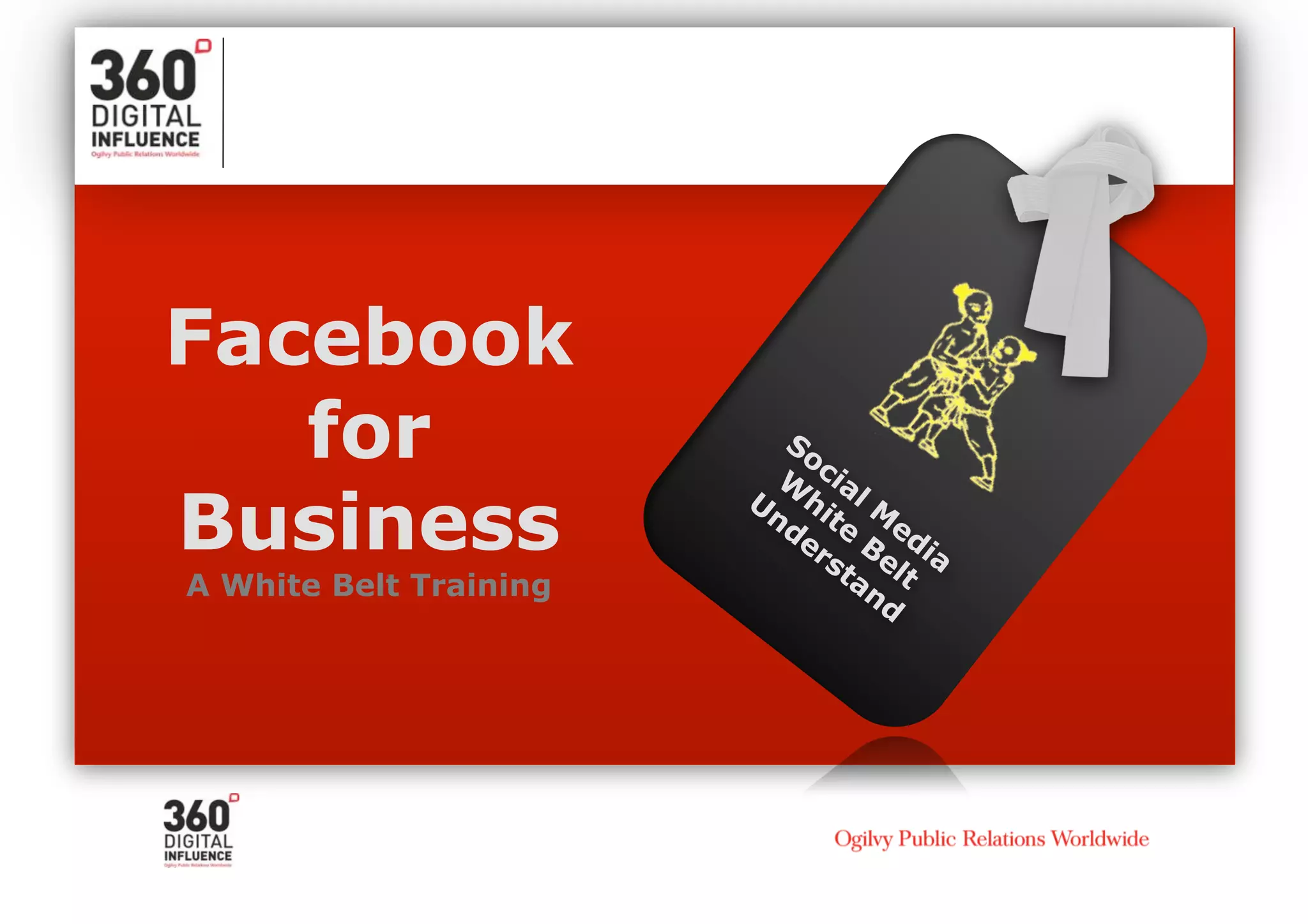 Facebook
   for
Business
A White Belt Training
 