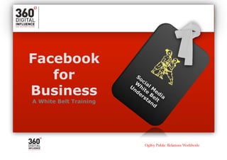 Facebook
   for
Business
A White Belt Training
 