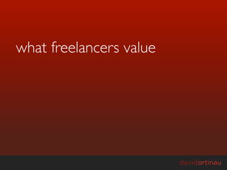 what freelancers value
 