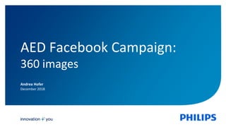 Andrea Hofer
December 2018
AED Facebook Campaign:
360 images
 