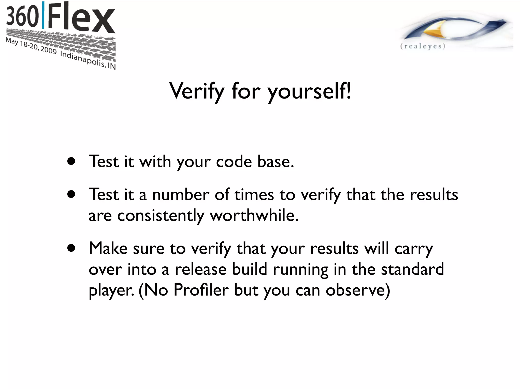 Jun Heider - Flex Application Profiling By Example