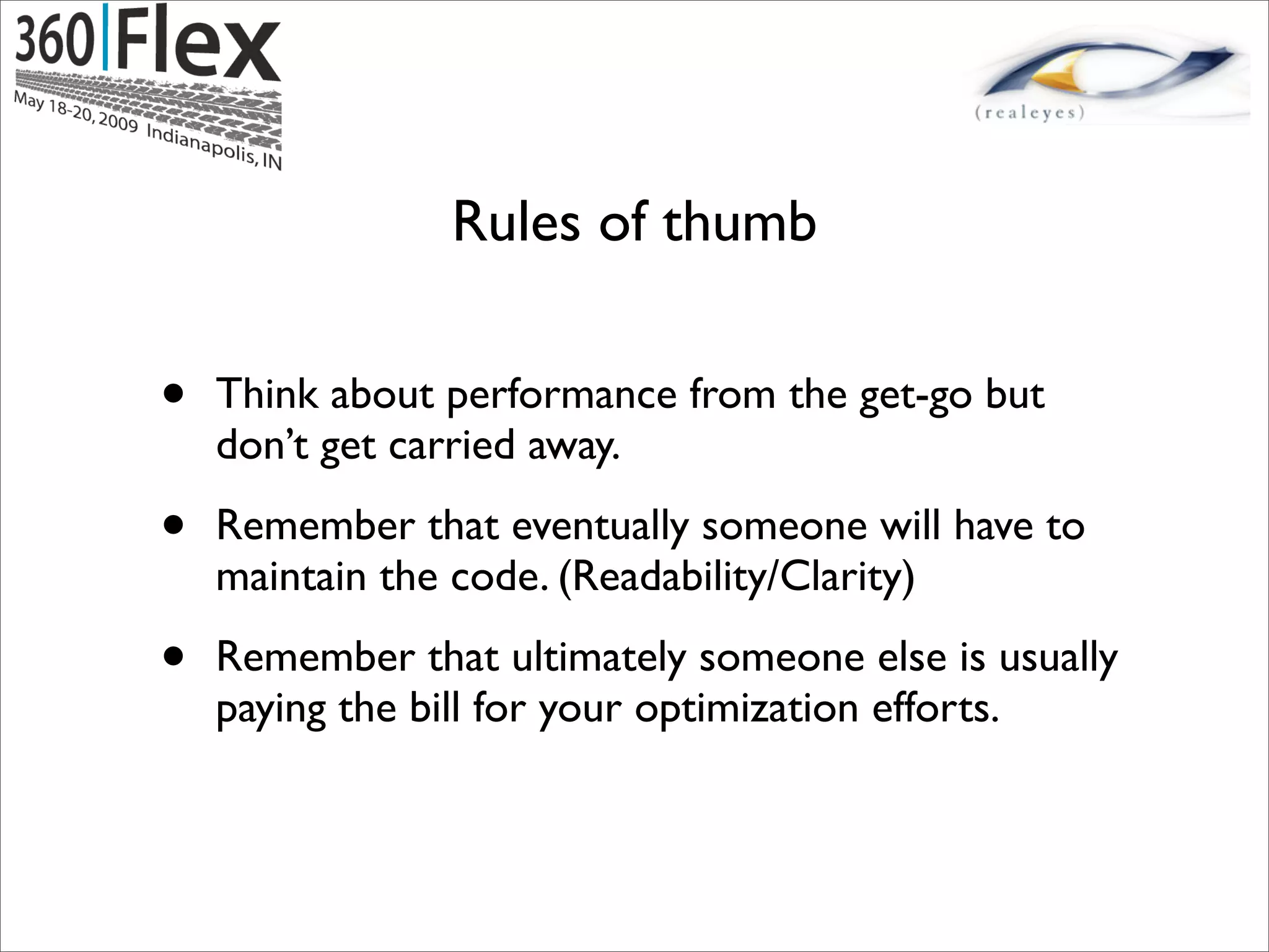 Jun Heider - Flex Application Profiling By Example