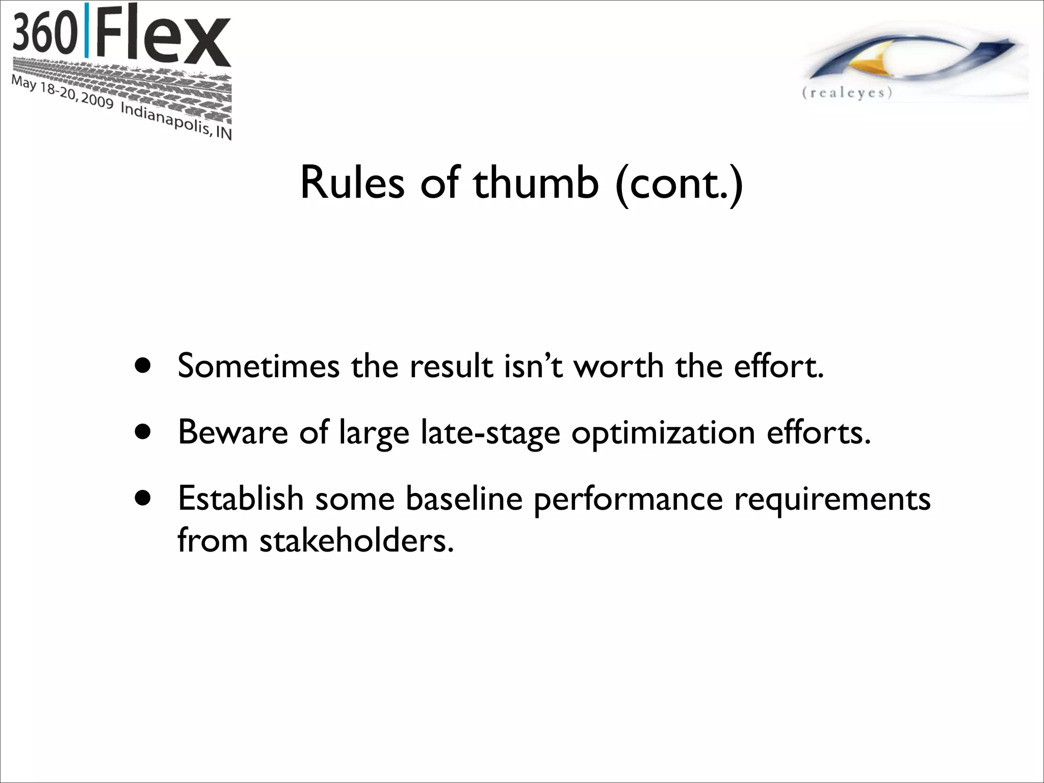 Jun Heider - Flex Application Profiling By Example