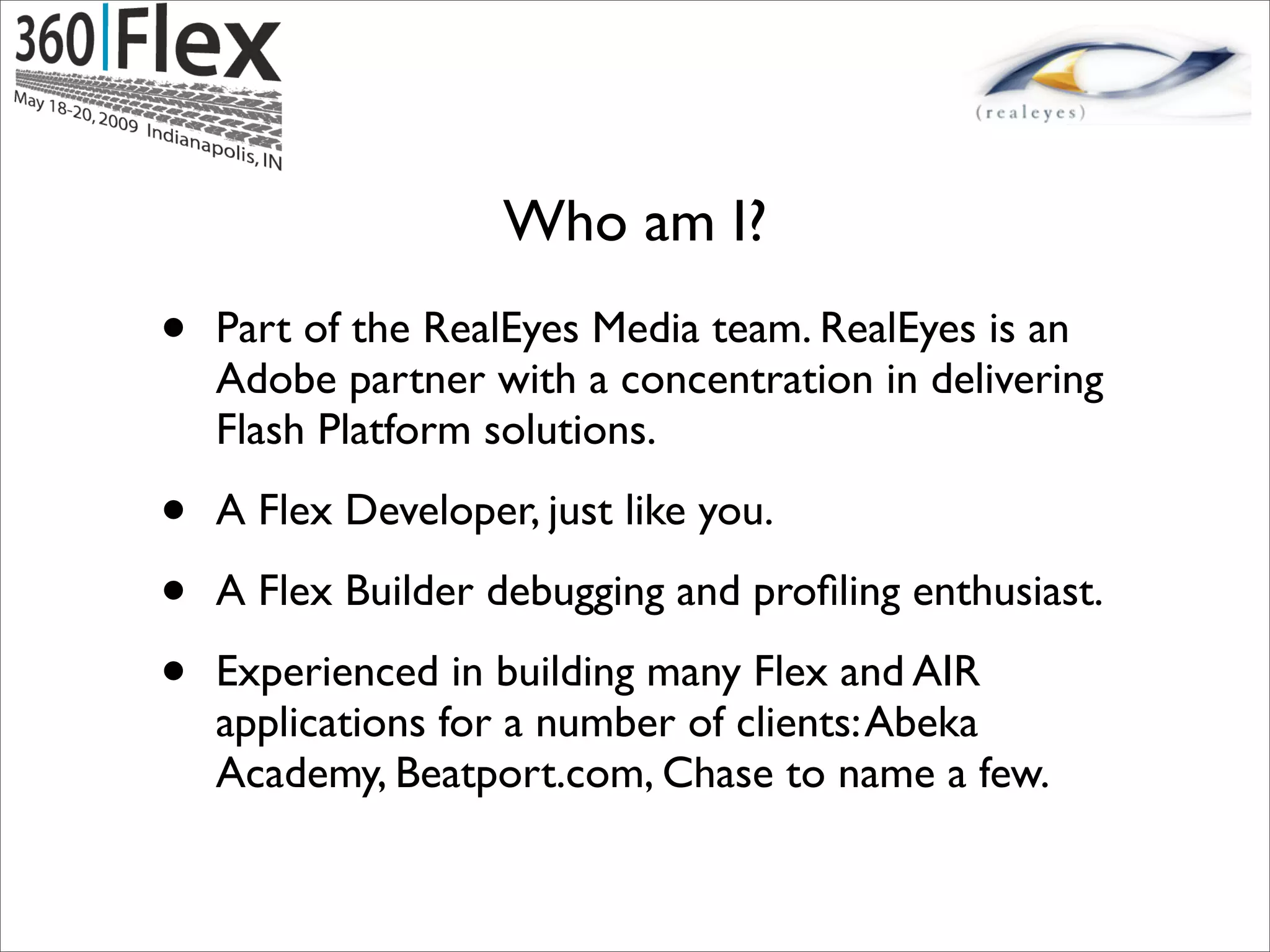 Jun Heider - Flex Application Profiling By Example