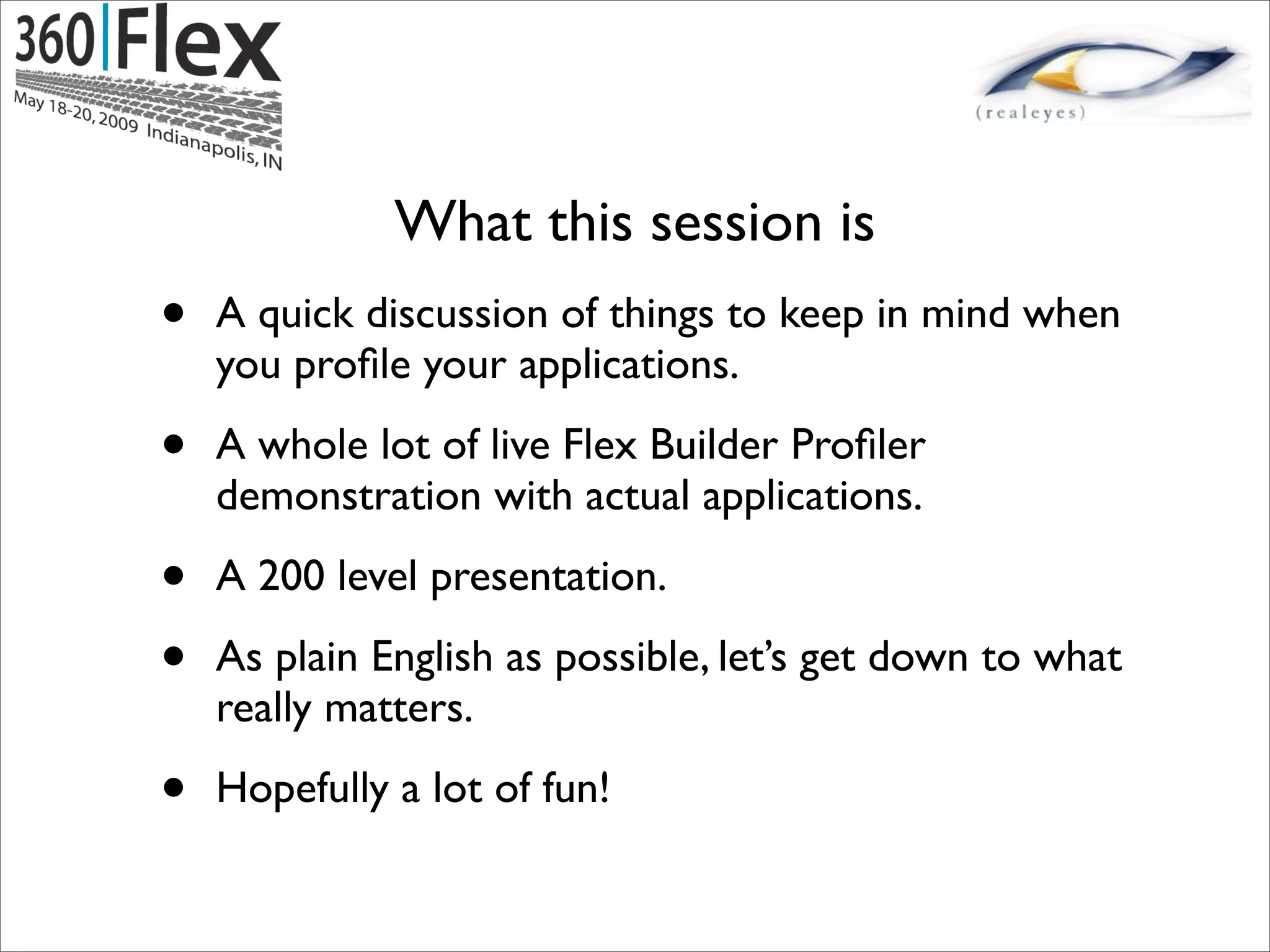 Jun Heider - Flex Application Profiling By Example
