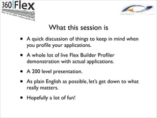 Jun Heider - Flex Application Profiling By Example