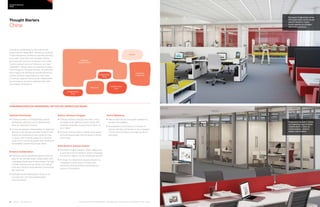 40 | Issue 65 | 360.steelcase.com 360.steelcase.com | Issue 65 | 41
Considerations for addressing THE five key workplace issues
Optimize Real Estate
	Chinese workers will tolerate fairly dense
workstation planning, which affords extra
room for alternative spaces.
	A more progressive interpretation of executive
spaces could include a smaller footprint, elim-
inating the traditional private retreat for rest
or study, and creating zones for individual
work and for receiving guests both inside and
immediately outside the private office.
Enhance Collaboration
	Including videoconferencing spaces that are
easy to use will help foster collaboration with
colleagues distributed in other areas. For high
context cultures such as China, non-verbal
cues are critical to build effective communica-
tion and trust.
	Centrally locate collaboration zones to en-
courage inter and intra-departmental
communication.
Attract, Develop  Engage
	Chinese workers change jobs often, and a
workplace that reflects modern values with
desirable amenities is becoming a tool to at-
tract talent.
	Younger workers desire a better work experi-
ence and appreciate informal areas to social-
ize or relax.
Build Brand  Activate Culture
	Brands are highly valued in China. Make sure
to provide zones to reinforce brand messages
not only for visitors, but for employees as well.
	A range of collaboration spaces should be
integrated in work areas to foster new
behaviors among workers and develop a
culture of innovation.
Enrich Wellbeing
	Natural light should be equally available to
workers and leaders.
	Transparency and access to a variety of
spaces will help employees to stay engaged
in their work and have a stronger sense of
belonging.
Change is accelerating in China and work-
places need to keep pace. Hierarchy continues
to be embraced by workers to maintain harmony
and order. Executive and manager offices
are important symbols of respect and order.
Due to cultural norms of reticence and task
orientation, collaboration is a significant behav-
ioral change for Chinese workers. Yet attitudes
about space are shifting as outside influences
expose Chinese organizations to new ways
of working. Spaces that promote collaboration
and innovation should be blended with tradi-
tional views of hierarchy.
Thought Starters
China
Country PRofiles
CHINA
Progressive spaces in China
are exploring ways to foster
collaboration in semi-en-
closed spaces, close to
leaders and workers.
Enclosed collaboration areas
with glass walls communicate
desired behavior. Open
booth seating encourages
alternative postures.
Arrival
Managers
Collaboration
Zone
Collaboration
Zone
Collaboration
Zone
Resident
Neighborhood
Executive
Leadership
The spaces shown here are intended to help spark ideas. Every product is not available in every country.
 