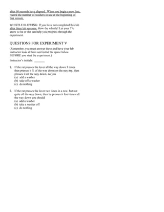 Rat Lab Manual | DOC