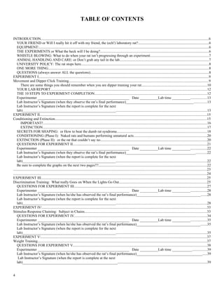 Rat Lab Manual | DOC