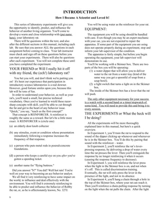 Rat Lab Manual | DOC