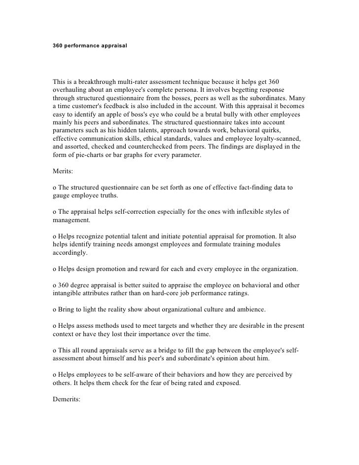 360 Performance Appraisal