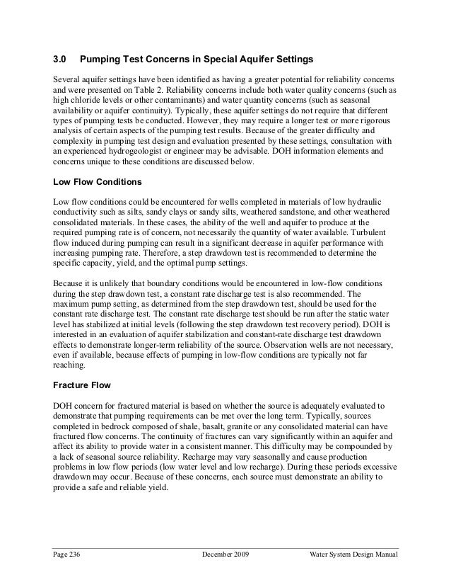 Doh Water System Design Manual Doh Water System Design Manual