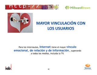 Estudio de consumo de medios digitales entre internautas mexicanos  Slide 40