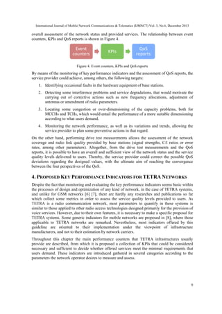 KEY PERFORMANCE INDICATORS FOR QOS ASSESSMENT IN TETRA NETWORKS | PDF