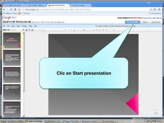 Clic en Start presentation
