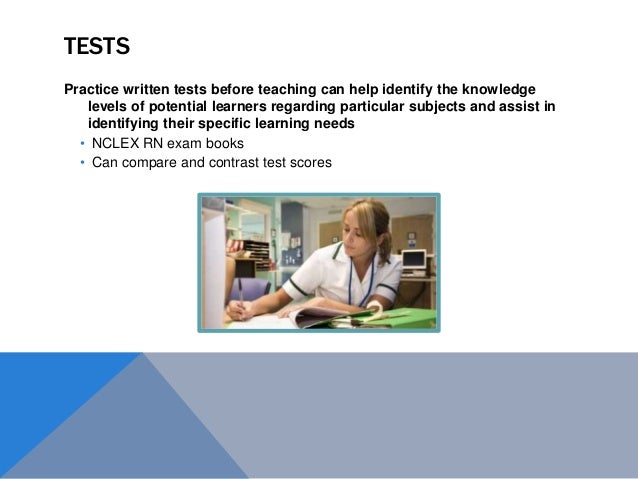 Exam learners on the particular subject's information