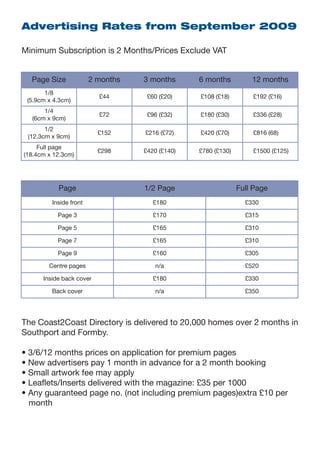 Advertising Rate Card | PDF
