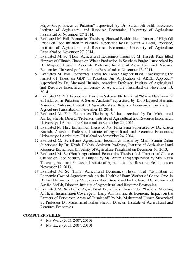Thesis supervised cv