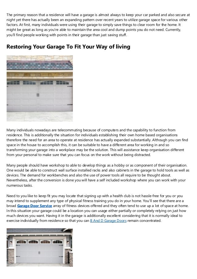 How Did We Get Here The History Of B And D Garage Doors Told Through