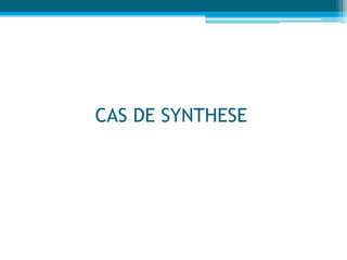 CAS DE SYNTHESE
 
