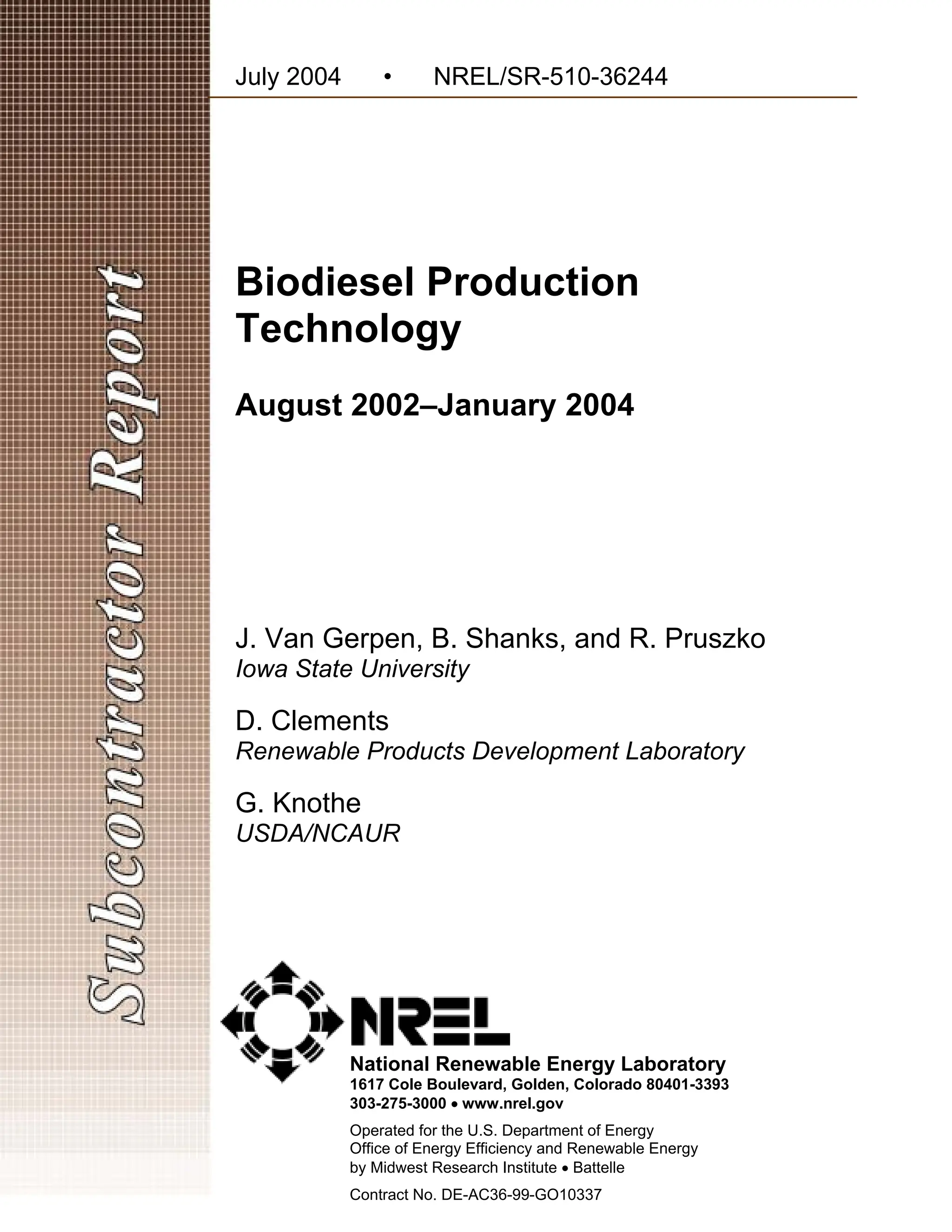 Biodiesel Production from Waste Cooking Oil | PDF