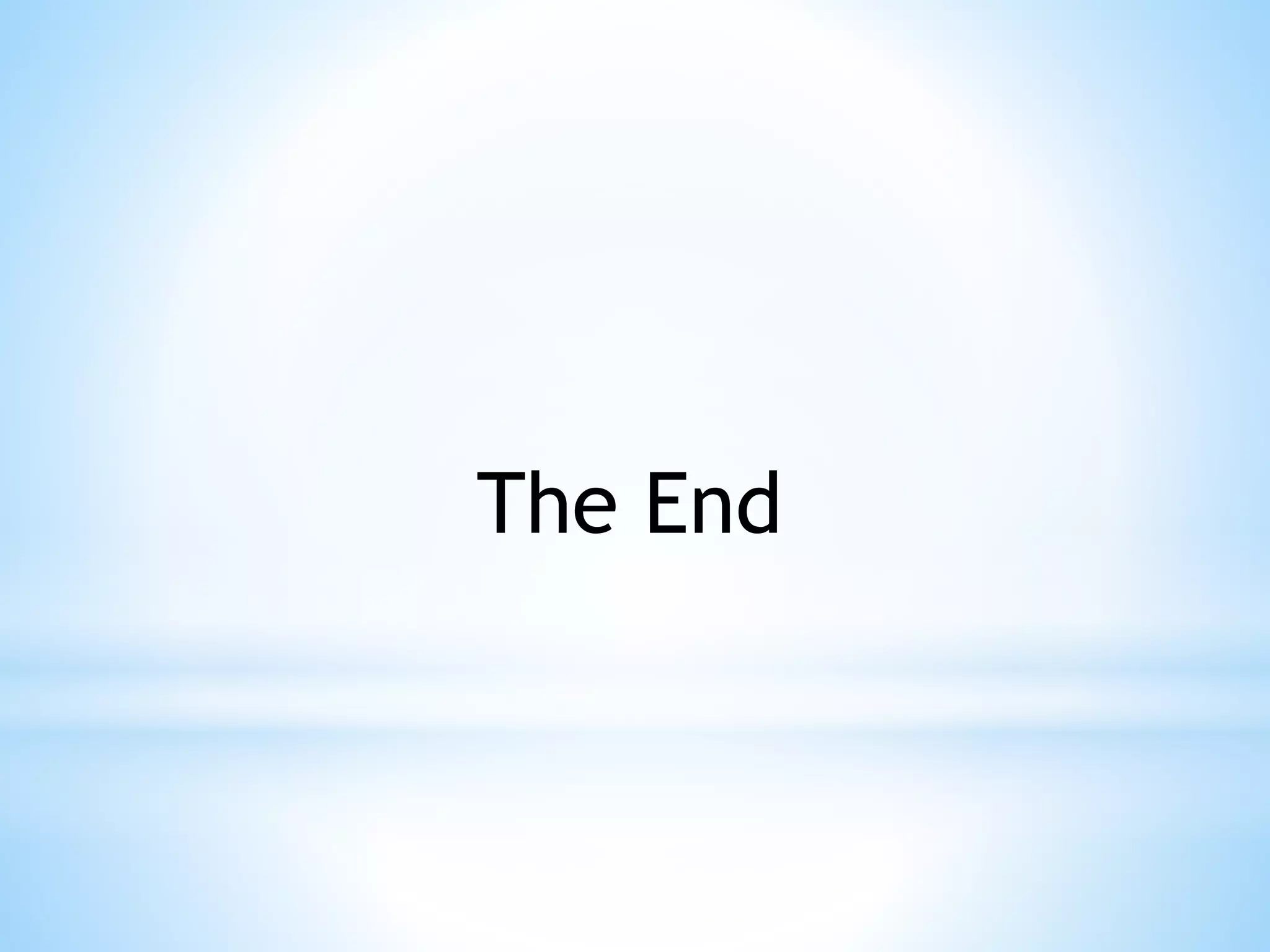 The End
 