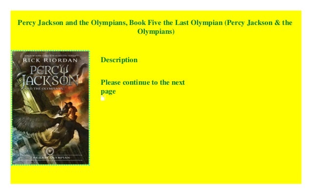 Download Percy Jackson And The Olympians Book Five The Last Olympian Percy