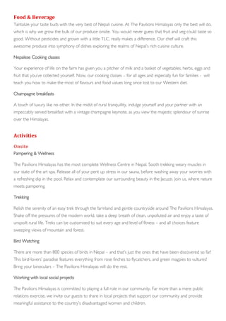 Pavlions Himalayas Fact Sheet 1