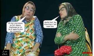 Oh moi vous savez,
ça fait depuis
longtemps qu ’on
ne m ’apporte plus
de croissants.
Après tout, les
biscottes c ’est
aussi bon.
 