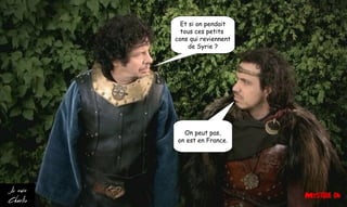 On peut pas,
on est en France.
Et si on pendait
tous ces petits
cons qui reviennent
de Syrie ?
 