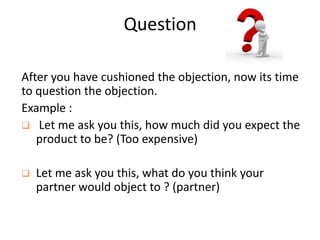 Anticipated Objection Example Overcoming Objections- final | PDF