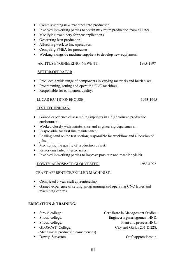baker cv