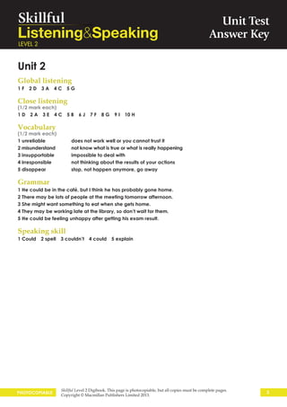 Skillful Level 2 LS answer-key | PDF