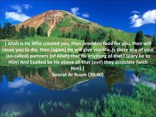 Allah Is Create Who is Allah?- Power Point by Effat Saleh | PPS