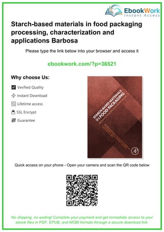 Fire Code Starch Starch-Based Materials in Food Packaging: Processing, Characterization ...