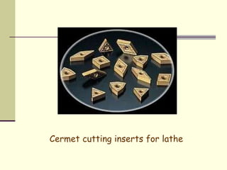 Cermet cutting inserts for lathe
 