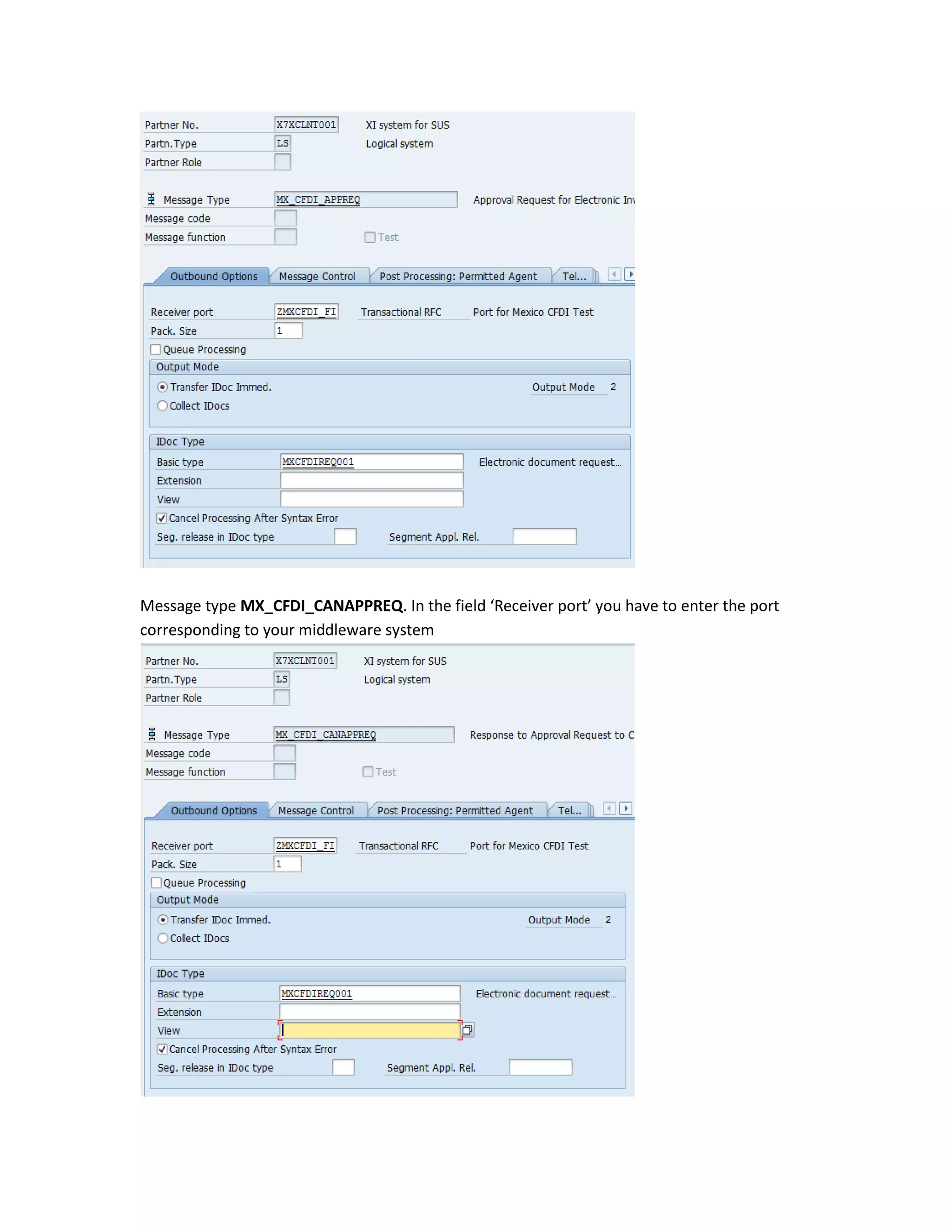 365659939 setup-of-cfdi-outbound-inbound-idocs-in-the-erp-side | PDF