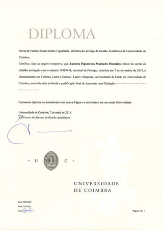 Diploma Doutoramento