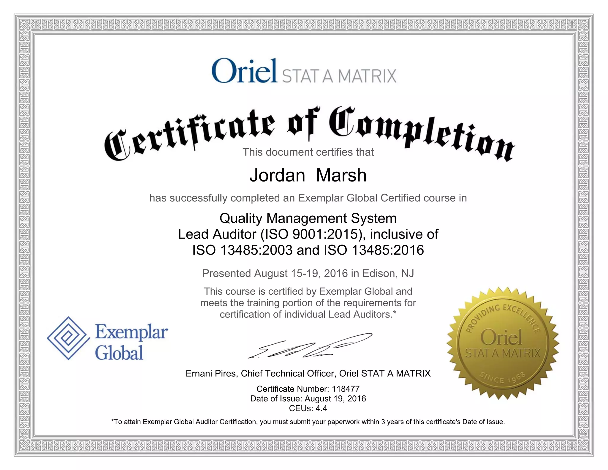 Lead Auditor Certification PPT Lead Auditor Certification PPT