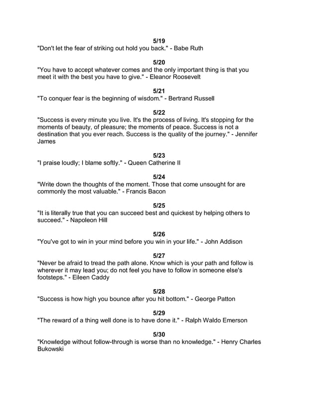 365 Daily Success Quotes PDF