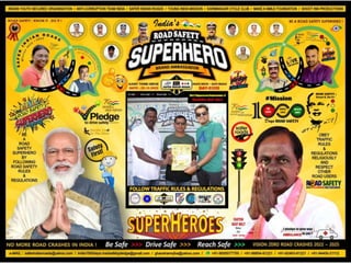 365Days Achievement of Mission1000Days Non-Stop Road Safety Awareness At Karimnagar, Telangana State, India