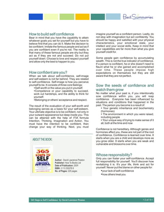 365 steps to self confidence